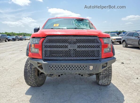 1FTEW1EG7HKC65658 2017 FORD F150 Красный Вид спереди