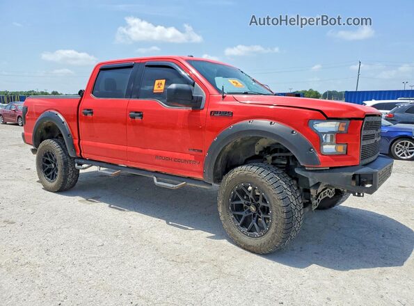 1FTEW1EG7HKC65658 2017 FORD F150 Красный Передняя правая четверть