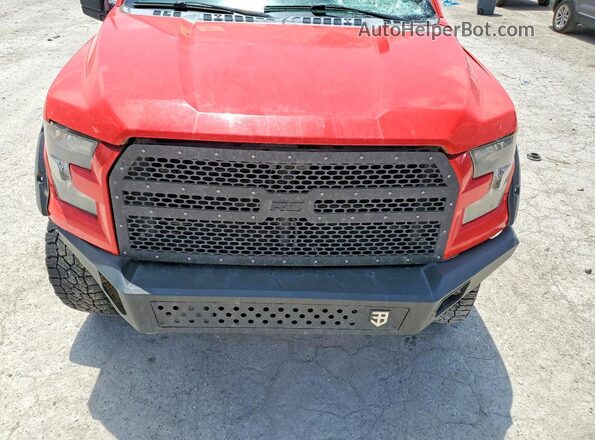 1FTEW1EG7HKC65658 2017 FORD F150 Красный Вид задней части салона