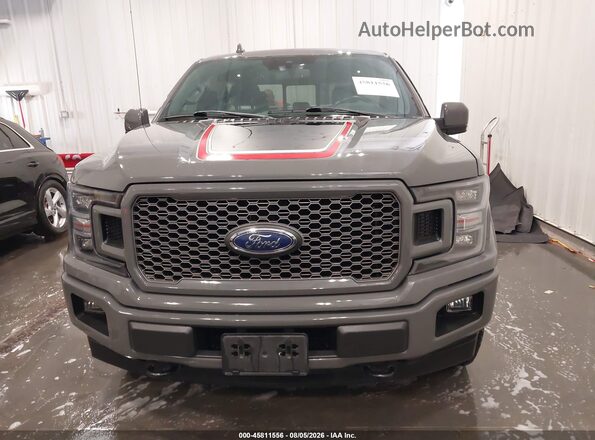 1FTEW1EG7JFB44286 2018 FORD F150 Серый Вид задней части салона