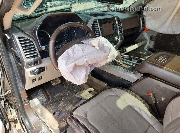1FTEW1EG7KFC45491 2019 FORD F150 Black Widok deski rozdzielczej