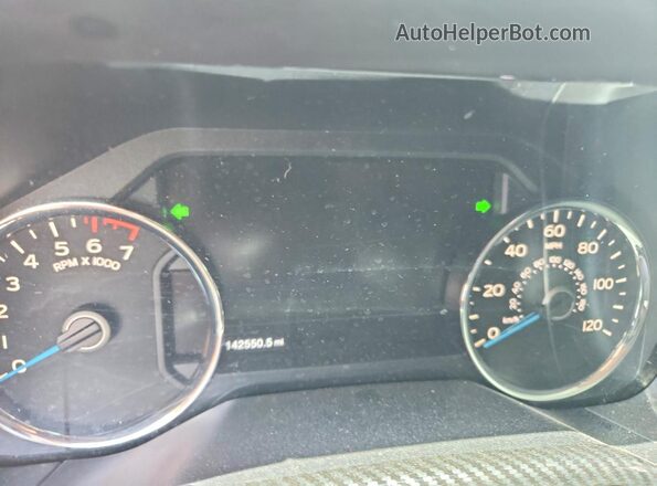 1FTEW1EG8GFA66948 2016 FORD F150 Red ხელსაწყოთა პანელის ხედი