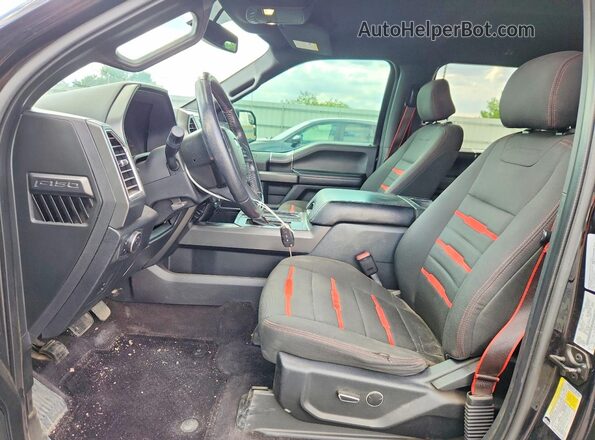 1FTEW1EG8GFC35074 2016 FORD F150 Black Vista interior delantera