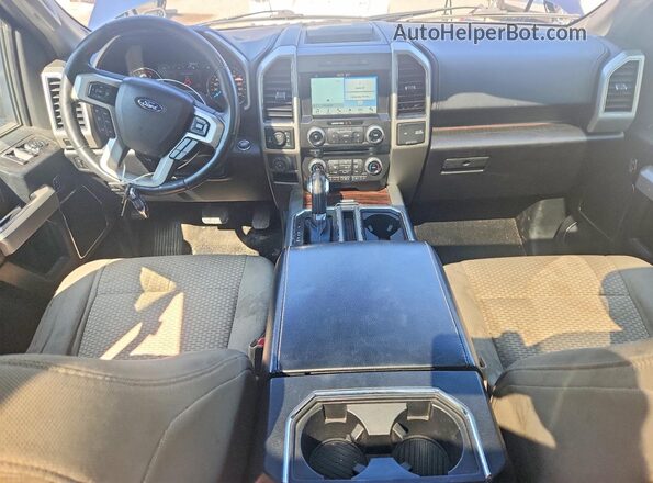 1FTEW1EG8HFC72787 2017 FORD F150 Blue Dashboard view