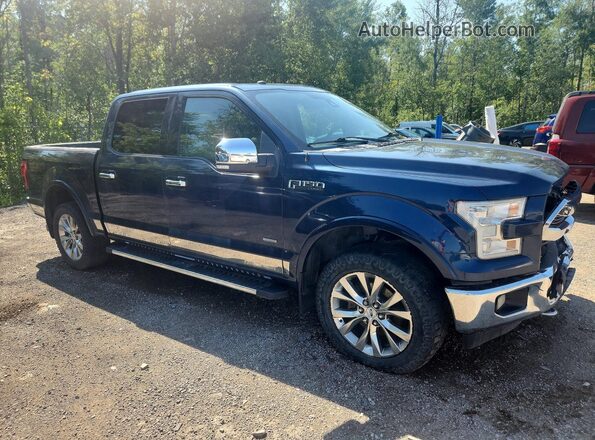 1FTEW1EG8HFC72787 2017 FORD F150 Blue Front right