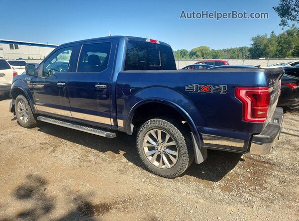 1FTEW1EG8HFC72787 2017 FORD F150 Blue Rear left