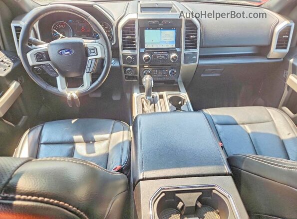 1FTEW1EG8JFA74958 2018 FORD F150 Черный Вид панели приборов