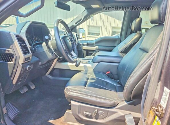 1FTEW1EG8JFA74958 2018 FORD F150 Черный Вид салона спереди