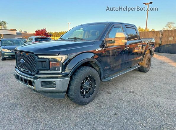 1FTEW1EG8JFA84485 2018 FORD F150 Black უკანა მარცხენა