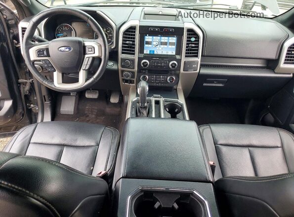 1FTEW1EG8JFB02872 2018 FORD F150 Black Вид панелі приладів