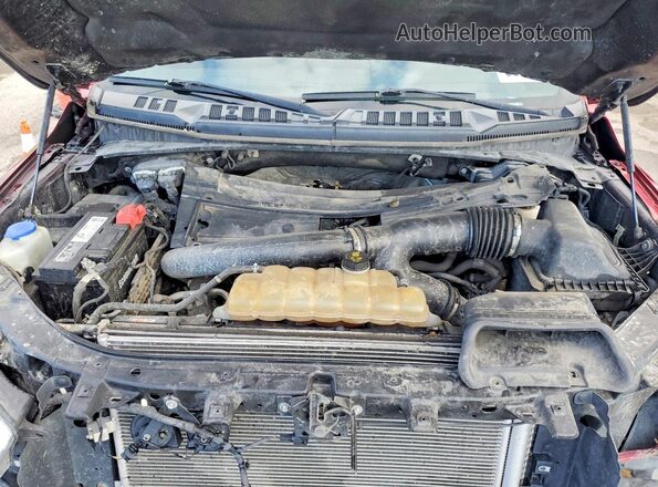 1FTEW1EG8JFC41397 2018 FORD F150 Красный Вид задней части салона