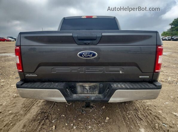 1FTEW1EG8JFC64047 2018 FORD F150 Gray Rear view