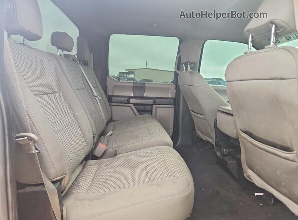 1FTEW1EG8JFC64047 2018 FORD F150 Gray Rear seats view