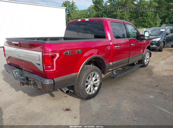 1FTEW1EG9GFA49270 2016 FORD F150 Red უკანა მარჯვენა