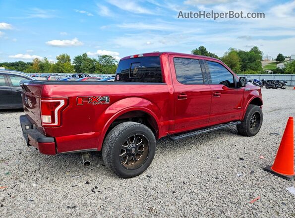 1FTEW1EG9GFB67724 2016 FORD F150 Burgundy Задня права чверть