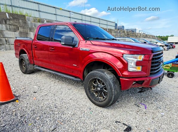 1FTEW1EG9GFB67724 2016 FORD F150 Burgundy Передня права чверть