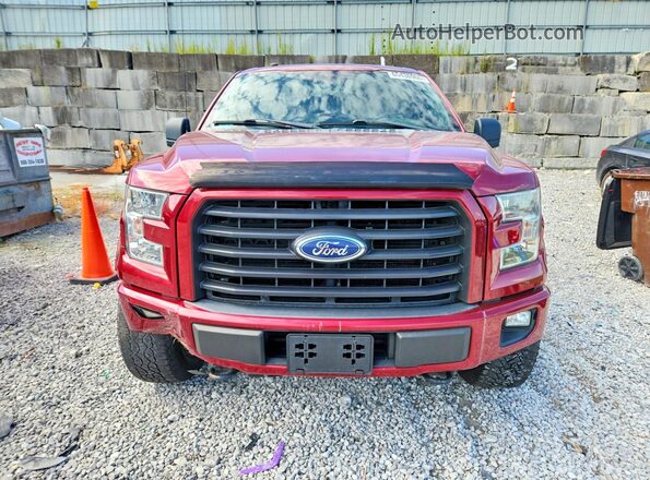 1FTEW1EG9GFB67724 2016 FORD F150 Burgundy Вид спереду