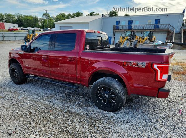 1FTEW1EG9GFB67724 2016 FORD F150 Burgundy Задня ліва чверть