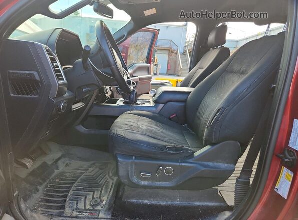 1FTEW1EG9GFB67724 2016 FORD F150 Burgundy Вид салону спереду