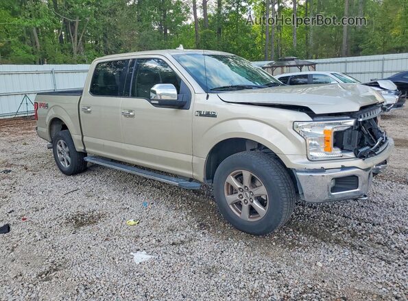 1FTEW1EG9JFC38217 2018 FORD F150 Бежевый Передняя правая четверть