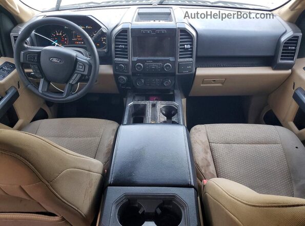 1FTEW1EG9JFC38217 2018 FORD F150 Бежевый Вид панели приборов