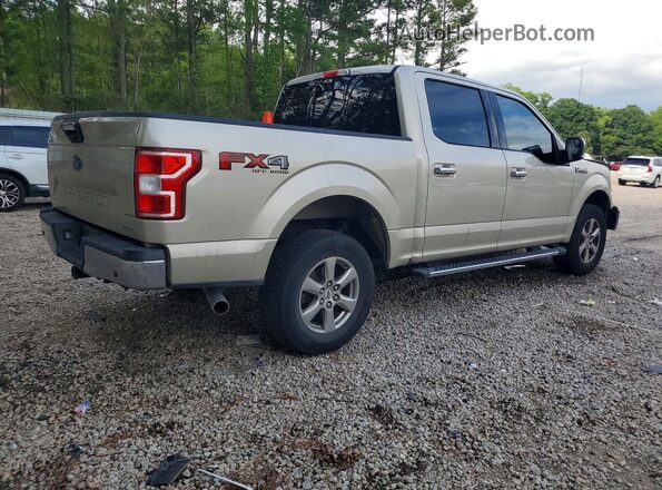 1FTEW1EG9JFC38217 2018 FORD F150 Бежевый Задняя правая четверть