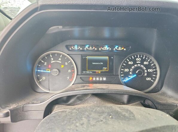 1FTEW1EG9JFD41802 2018 FORD F150 White Вид щитка приладів