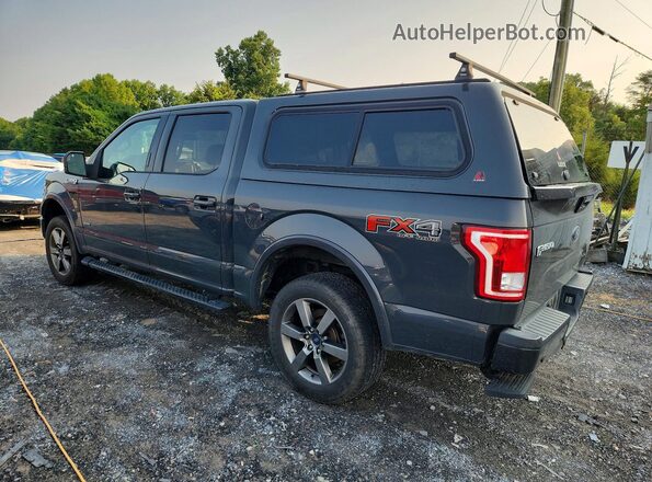 1FTEW1EGXGFA09537 2016 FORD F150 Gray Задня ліва чверть