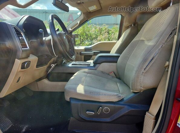 1FTEW1EGXGFB31072 2016 FORD F150 Red Front interior view