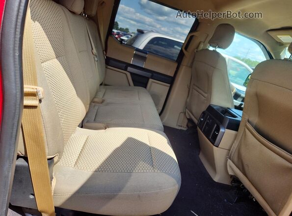 1FTEW1EGXGFB31072 2016 FORD F150 Red Rear seats view