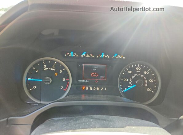 1FTEW1EGXGFB31072 2016 FORD F150 Red Instrument cluster view