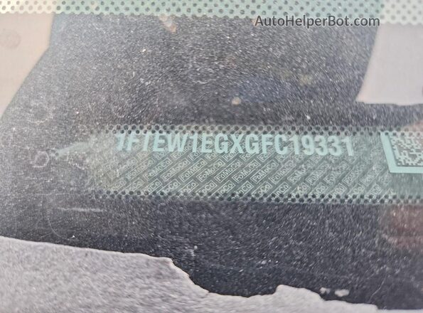 1FTEW1EGXGFC19331 2016 FORD F150 Black Vista del compartimento del motor