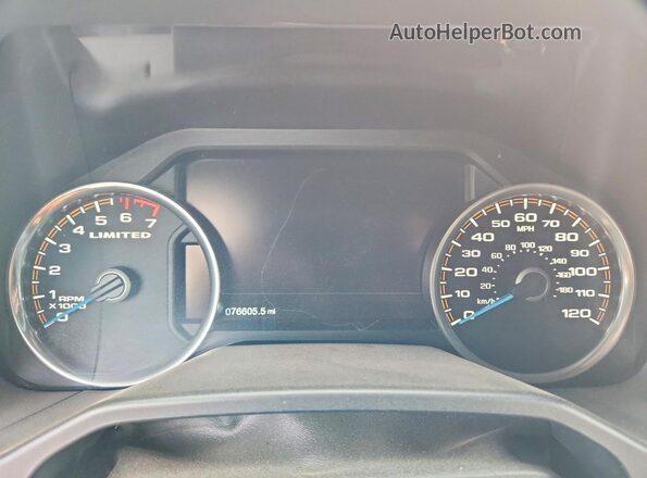 1FTEW1EGXGFD55314 2016 FORD F150 Черный Вид щитка приборов