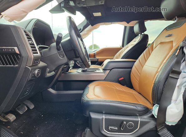 1FTEW1EGXGFD55314 2016 FORD F150 Черный Вид салона спереди