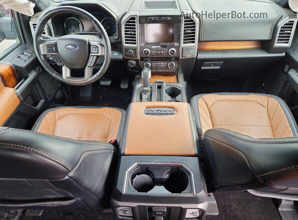 1FTEW1EGXGFD55314 2016 FORD F150 Черный Вид панели приборов