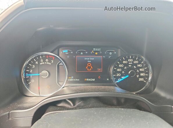 1FTEW1EGXHKC93650 2017 FORD F150 White Widok zestawu wskaźników