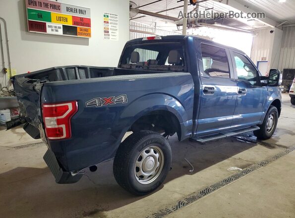 1FTEW1EGXJFD05049 2018 FORD F150 Blue Rear right