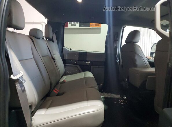 1FTEW1EGXJFD05049 2018 FORD F150 Blue Rear seats view