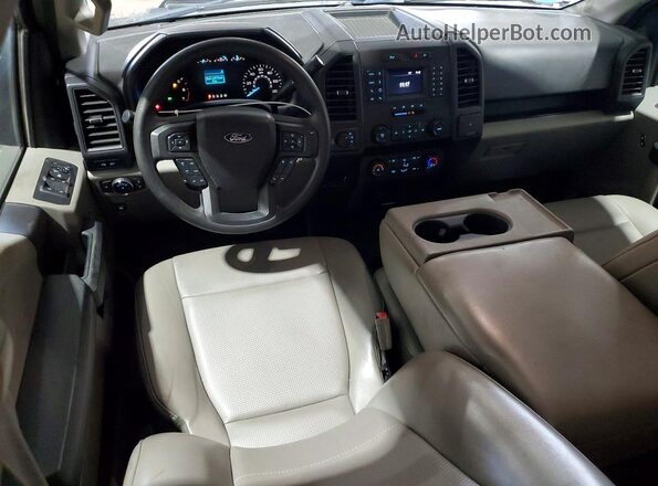 1FTEW1EGXJFD05049 2018 FORD F150 Blue Dashboard view