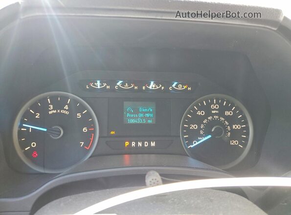 1FTEW1EGXJFD05293 2018 FORD F150 Black Vista del cuadro de instrumentos