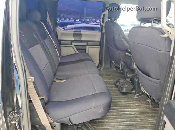 1FTEW1EGXJFD05293 2018 FORD F150 Black Vista de los asientos traseros