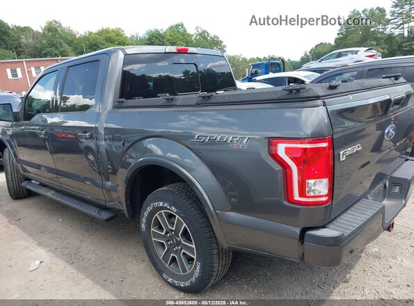 1FTEW1EP0GFB39634 2016 FORD F150 Gray Задня ліва чверть