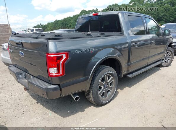 1FTEW1EP0GFB39634 2016 FORD F150 Gray Задня права чверть