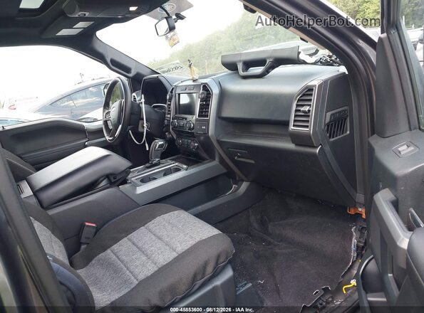 1FTEW1EP0GFB39634 2016 FORD F150 Gray Вид салону спереду