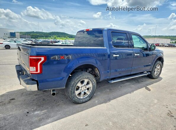 1FTEW1EP0GKD22376 2016 FORD F150 Синий Задняя правая четверть