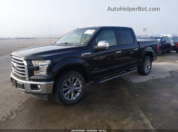 1FTEW1EP0HKC43467 2017 FORD F150 Черный Передняя левая четверть