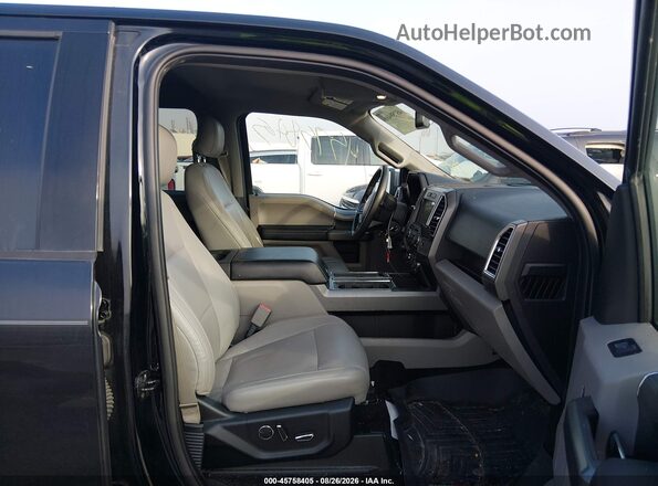 1FTEW1EP0HKC43467 2017 FORD F150 Черный Вид салона спереди