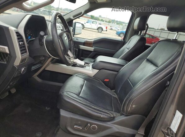 1FTEW1EP0HKC69650 2017 FORD F150 Gray წინა სალონის ხედი
