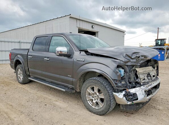 1FTEW1EP0HKC69650 2017 FORD F150 Gray წინა მარჯვენა