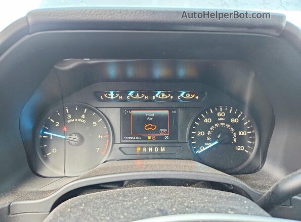 1FTEW1EP0JFD11023 2018 FORD F150 Gray Вид щитка приладів